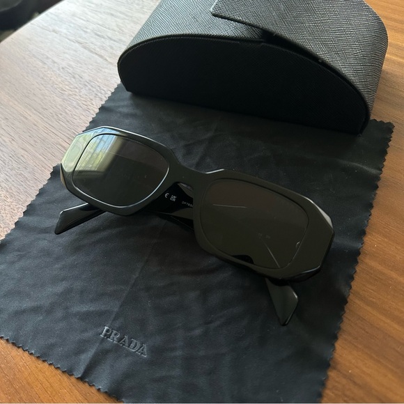 Prada Runway 49mm Rectangular Sunglasses - Picture 6 of 16